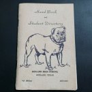 1956-1957 MIDLAND Senior High School Student Handbook TEXAS and Directory Vtg