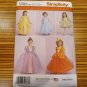 SIMPLICITY 1303 Girls Toddlers Costume PRINCESS, FAIRY, Dress Up Sz 6m-2 Retired