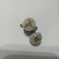 Vintage Yellow Brown Acrylic Fly Fishing Hook Cufflinks With Gold Flake Brass