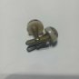 Vintage Yellow Brown Acrylic Fly Fishing Hook Cufflinks With Gold Flake Brass