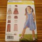SIMPLICITY PATTERN 1453 GIRLS DRESS TOP PANTS HAT SHORTS SEWING SIZE 3-8 NEW