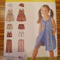 SIMPLICITY PATTERN 1453 GIRLS DRESS TOP PANTS HAT SHORTS SEWING SIZE 3-8 NEW