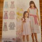 Simplicity Pattern 1211 Girls Dress Two Lengths Size 7-14 High Waist New Uncut