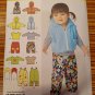 1566 SIMPLICITY sewing pattern Baby Overalls Jacket Vest Pants Shirt Hat SzXXS-L