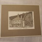 Vintage Nevin Robinson Print *Monongahela Incline Pittsburgh Pa signed matted