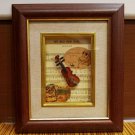 Vintage Violin Music Ephimera Shadow Box Farthing Frames My Wild Irish Rose