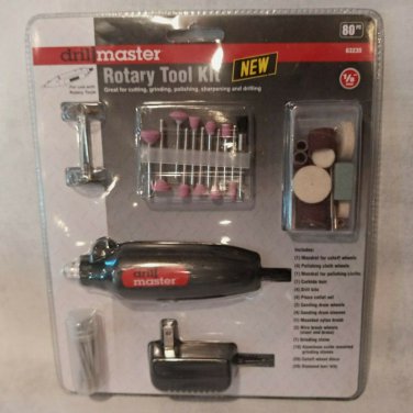 80pc Rotary Tool Kit Hobby Craft Cut Drill Grind Glass Jewelry fits Many Bits
