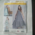 Simplicity 1121 Sewing Pattern Little Sparrow Dresses Girls Sz 3-6 Boho Ruffled