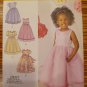 Simplicity Pattern 1507 GIRL'S SPECIAL OCCASION DRESS Party Wedding Sz 1/2, 1, 2, 3