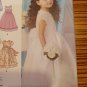 Simplicity Pattern 1507 GIRL'S SPECIAL OCCASION DRESS Party Wedding Sz 1/2, 1, 2, 3