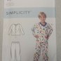 Simplicity 9203 Sewing Pattern Children's Pajama Tops Pants PJs Sz 3-8 Boys Girl