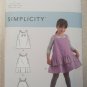 SIMPLICITY SEWING PATTERN 9196 CHILD'S DRESS OVERALL JUMPER Sz 3-4-5-6-7-8 UNCUT