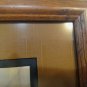 Vintage My Calf N.A. Nancy Noel Framed Embossed Seal Amish Boy Print Linen Matt