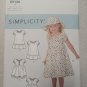 Simplicity S9126 Girl's Toddler Dresses Hats Sewing Pattern Sizes 2-4 Uncut New