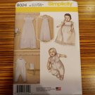 Simplicity 8024 Pattern INFANT BABY Christening Dedication Gown/Dress Romper New
