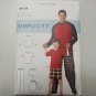 Simplicity S9128 Men's S-XL  Boys S-L Lounge Wear Father Son Sewing Pattern New