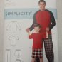 Simplicity S9128 Men's S-XL Boys S-L Lounge Wear Father Son Sewing Pattern New
