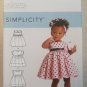 Simplicity 9117 Babies Dress-Panties Bloomers Headband Pattern Sz XXS-Lrg Uncut