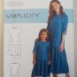Simplicity 9057 Misses Girls Low Bodice Dresses Sewing Pattern Sz 3-8/XS-XL New