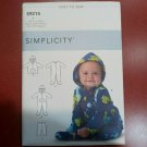 Simplicity S9215 Baby Hoodie Jacket, Footed Bodysuit, Pants Size NB-L UNCUT NEW