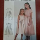 Girl's Dress Simplicity S9246 Party Church Special Dress Sash Sz. 7-14 NEW UNCUT