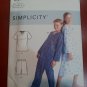 Simplicity S9209 Pajamas V-Neck Top, Pants, Shorts, Nightgown Sz 8-16 UNCUT NEW