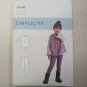 Simplicity Pattern 9198 Girls Top Vest Leggings Ruffle Sizes 3 4 5 6 7 8 Sewing