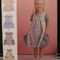 Simplicity S8935 Girls Dresses Sz 3-8 Swing Style Sleeveless or Short Sleeves