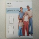 SIMPLICITY 9132 EASY TO SEW MISSES MEN'S & CHILD'S PAJAMA PANTS PATTERN UNCUT