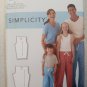 SIMPLICITY 9132 EASY TO SEW MISSES MEN'S & CHILD'S PAJAMA PANTS PATTERN UNCUT