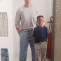 Simplicity 8519 boys and mens lounge pants classic slim cut pattern XS-XL uncut