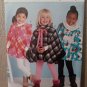 Simplicity Sewing Pattern 8524 Childs Ponchos For Fleece Size S-L 3-8 New Uncut
