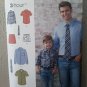 Simplicity 8180 Boy's (Sz S M L) & Men's (Size S M L XL) Shirt Tie Boxer Shorts