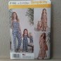 SIMPLICITY 8146  MISSES & GIRLS JUMPSUIT, SUNDRESS PATTERN SZ 3-8, XS-XL - UNCUT
