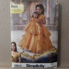 SIMPLICITY 8405 GIRLS & 18" DOLL BELLE BEAUTY & BEAST DRESSES PATTERN-UNCUT-3-8