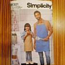 Simplicity S9301 Aprons Full & Half for Men Women Adults Kids Sizes S - XL New