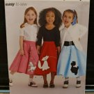 Sew Pattern 8774 Poodle Flare Skirt 50s Costume Girl Child Sz 3-6 New Easy Sew
