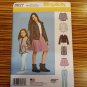 Simplicity 8027 Pattern Jacket Vest Skirt Top Leggings Girls Size 3 4 5 6 New