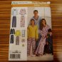 Simplicity 3935 Sewing Pattern Unisex Pajamas Child Teen Adult Size XS S M L XL