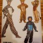 Simplicity 2855 Animal Jumpsuit Halloween Costume Pattern Children's Sz XS S M L