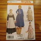 Simplicity 3725 Andrea Schewe Girl's Prairie Colonial Costume Pattern 3-6 Bonnet