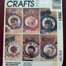 Mc Calls Crafts Pattern 3881 Heart and Sole Seasonal 12 Months of Wreath Vintage