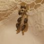 BROOCH/PIN Rare Vintage Lind Gal Signed LG Enamel Poodle Puppy Dog Fashion Retro