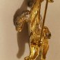 BROOCH/PIN Rare Vintage Lind Gal Signed LG Enamel Poodle Puppy Dog Fashion Retro