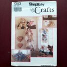 Vintage Simplicity Craft Pattern 7253 Bunny Ornament Hand Towel Mop Bunny Sewing