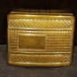 Vintage Art Deco Style Brass Invisible Belt Buckle by Giant Grip Set of 2 1.50"