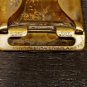 Vintage Art Deco Style Brass Invisible Belt Buckle by Giant Grip Set of 2 1.50"
