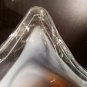 Lily Handblown Glass Trumpet Flower Vase Morano Style Orange Retro 9.5" Vintage