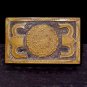 Vintage Collections Rectangular Brass Belt Buckle Men's Mayan Calendar 2" wide
