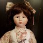 Vintage Porcelain DYNASTY DOLL Collection Felicia with Tag Metal Stand 18" Inch